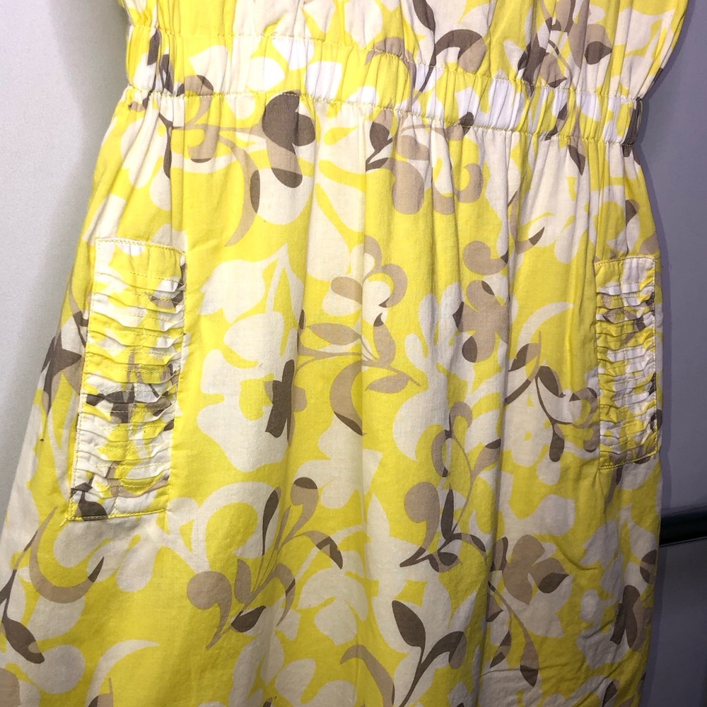 Old Navy Yellow Floral Ruffle Mini XS Dress - Picture 8 of 16